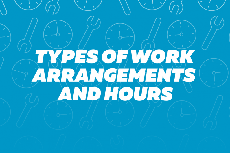 2oa5 Types of work arrangements and hours